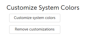 Customize system colors button